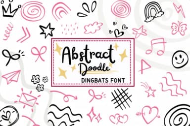 Abstract Doodle by PraewDesigns — Dingbats Font — thumbnail 1