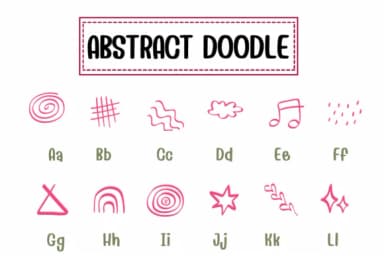 Abstract Doodle by PraewDesigns — Dingbats Font — thumbnail 2