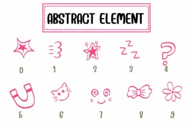 Abstract Element by PraewDesigns — Dingbats Font — thumbnail 4