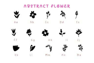 Abstract Flower by Pui Art — Dingbats Font — thumbnail 8