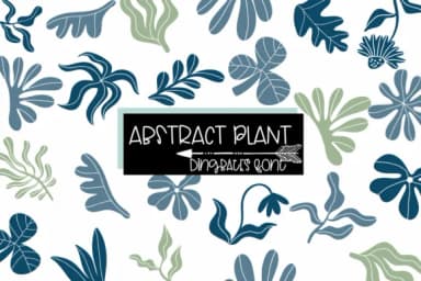 Abstract Plants by Sirinart — Dingbats Font — thumbnail 1