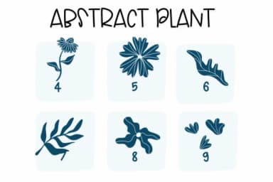 Abstract Plants by Sirinart — Dingbats Font — thumbnail 4