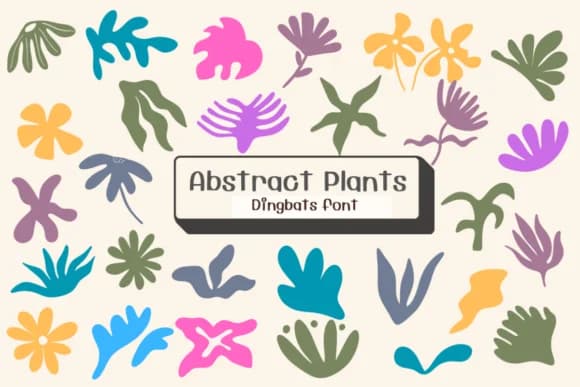 Abstract Plants by Ketsarin — Dingbats Font