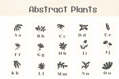 Abstract Plants by Ketsarin — Dingbats Font — thumbnail 2