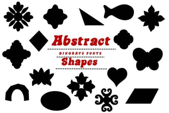 Abstract Shapes by Suphitchaya — Dingbats Font
