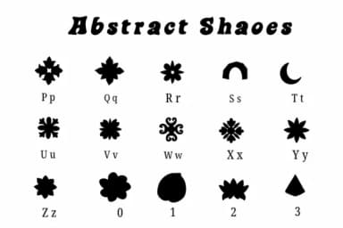 Abstract Shapes by Suphitchaya — Dingbats Font — thumbnail 3