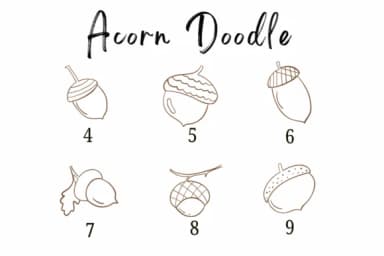 Acorn Doodle by Suphitchaya — Dingbats Font — thumbnail 4