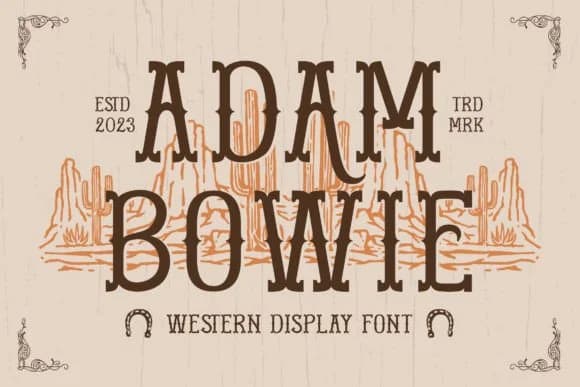 Adam Bowie by TypeFactory — Slab Serif Font