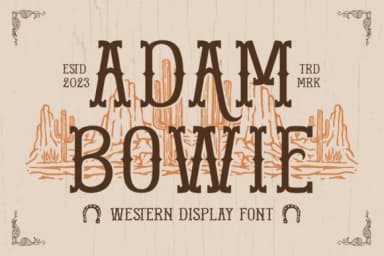 Adam Bowie by TypeFactory — Slab Serif Font — thumbnail 1