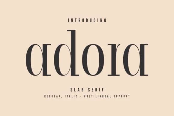 Adora by Minimalistartstudio — Slab Serif Font