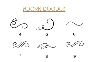 Adorn Doodle by Nun Sukhwan — Dingbats Font — thumbnail 4