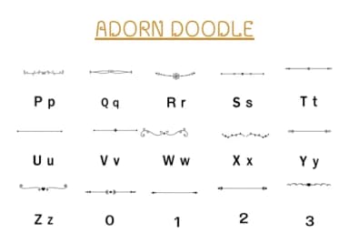 Adorn Doodle by Nun Sukhwan — Dingbats Font — thumbnail 3