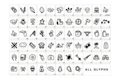 Adventure by YandiDesigns — Dingbats Font — thumbnail 2