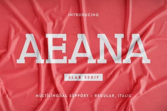 Aeana by Minimalistartstudio — Slab Serif Font