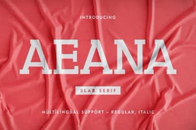 Aeana by Minimalistartstudio — Slab Serif Font — thumbnail 1