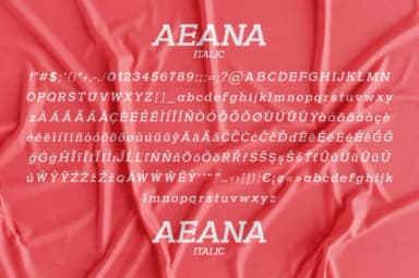 Aeana by Minimalistartstudio — Slab Serif Font — thumbnail 6