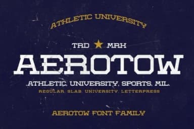 Aerotow by Leonard Posavec — Slab Serif Font — thumbnail 1