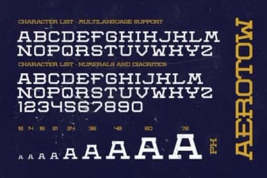 Aerotow by Leonard Posavec — Slab Serif Font — thumbnail 3