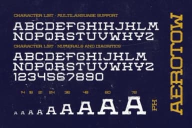 Aerotow by Leonard Posavec — Slab Serif Font — thumbnail 8