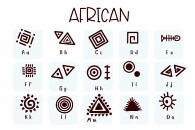 African by Sirinart — Dingbats Font — thumbnail 2