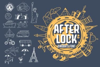 After Lock by Dito (7NTypes) — Dingbats Font — thumbnail 1