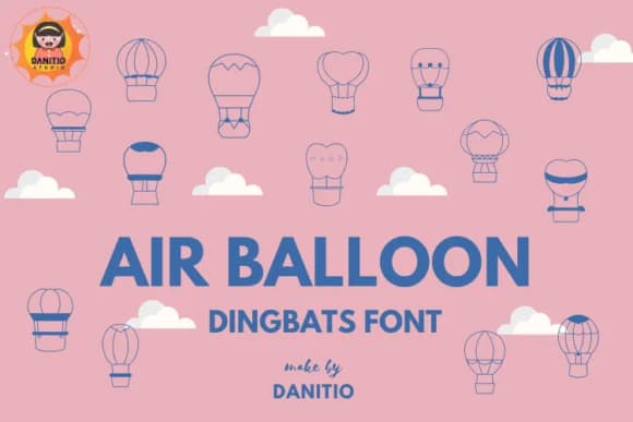 Air Balloon by danita.kukkai — Dingbats Font