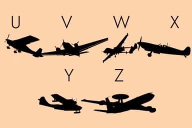 Aircrafts Silhouettes by Minimalistartstudio — Dingbats Font — thumbnail 3