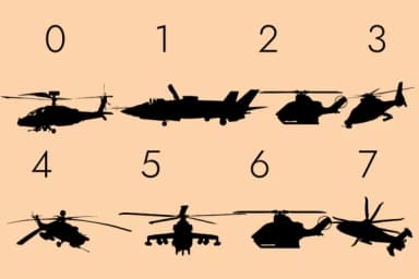 Aircrafts Silhouettes by Minimalistartstudio — Dingbats Font — thumbnail 7