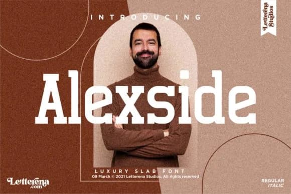 Alexside by Letterena Studios — Slab Serif Font