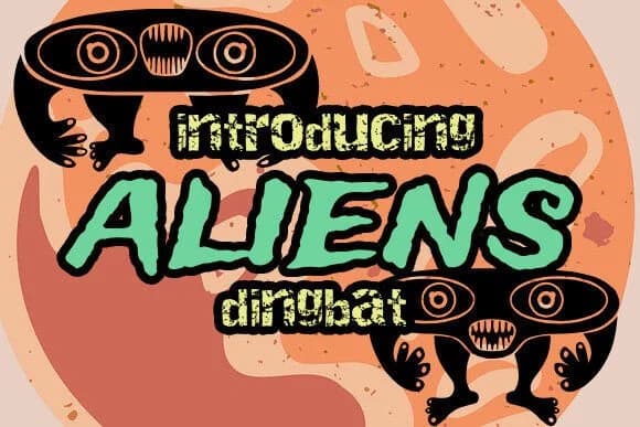 Aliens by vladimirnikolic — Dingbats Font