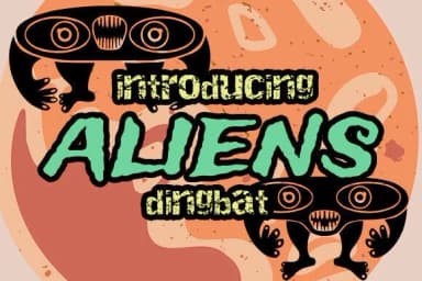Aliens by vladimirnikolic — Dingbats Font — thumbnail 1