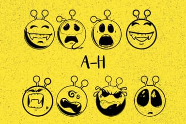 Aliens Emojis by Minimalistartstudio — Dingbats Font — thumbnail 2