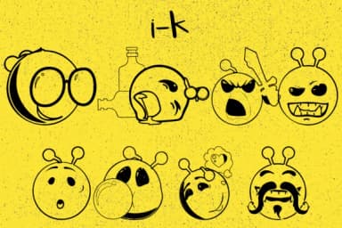 Aliens Emojis by Minimalistartstudio — Dingbats Font — thumbnail 7