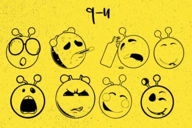 Aliens Emojis by Minimalistartstudio — Dingbats Font — thumbnail 8