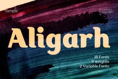 Aligarh by namelatype — Slab Serif Font — thumbnail 1
