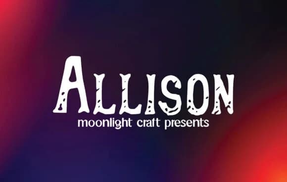 Allison by moonlight craft — Slab Serif Font