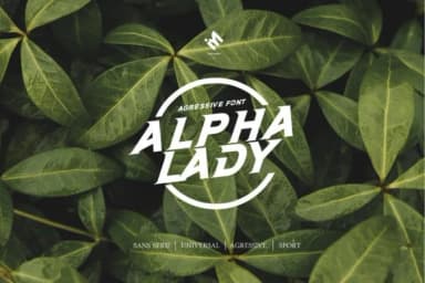 Alpha Lady by iyhulmonsta — Slab Serif Font — thumbnail 3