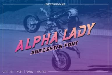 Alpha Lady by iyhulmonsta — Slab Serif Font — thumbnail 2