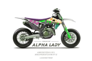 Alpha Lady by iyhulmonsta — Slab Serif Font — thumbnail 3