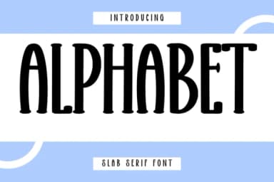 Alphabet by Minimalist Eyes — Slab Serif Font — thumbnail 1