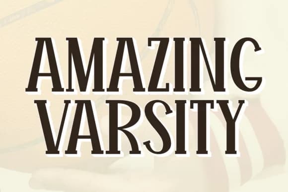 Amazing Varsity by Ade (7NTypes) — Slab Serif Font