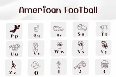 American Football by Ketsarin — Dingbats Font — thumbnail 3