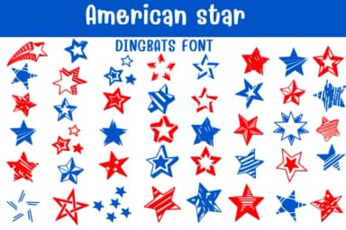 American Star by Sontaya — Dingbats Font — thumbnail 1