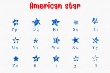 American Star by Sontaya — Dingbats Font — thumbnail 3