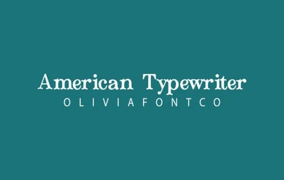 American Typewriter by OliviaFontCo — Slab Serif Font
