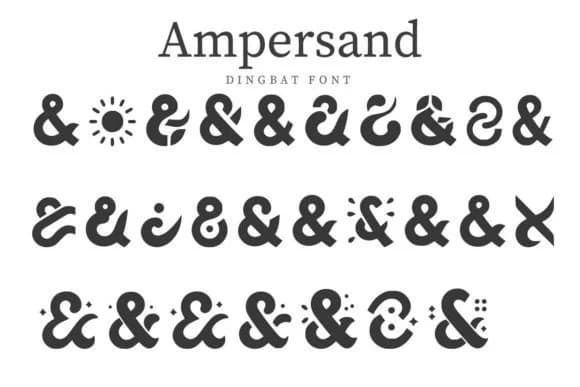 Ampersand by CraftedType Studio — Dingbats Font