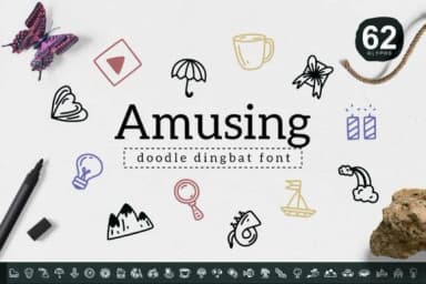 Amusing by YandiDesigns — Dingbats Font — thumbnail 1