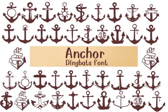 Anchor by Nongyao — Dingbats Font