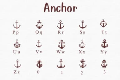 Anchor by Nongyao — Dingbats Font — thumbnail 3