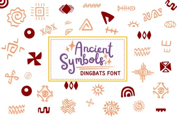 Ancient Symbols by PraewDesigns — Dingbats Font